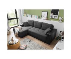 JUSTyou Alabama Canapé d'angle Taupe Anthracite