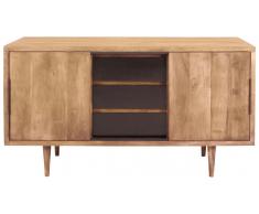 JUSTyou Turmid Commode Acacia Noir 45x180 cm