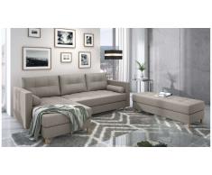 JUSTyou Kaito Canape d'angle Beige Tissu structure