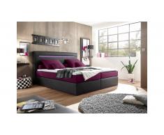 JUSTyou Concord Lit boxspring 180x200 cm Noir Rosa