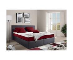 JUSTyou Frankfort Lit boxspring 180x200 cm Noir Rouge
