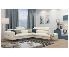 JUSTyou Diogo Canapé d'angle Beige Velours