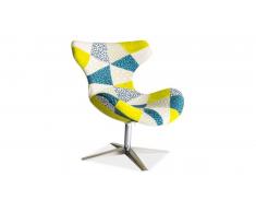 JUSTyou Elvis Fauteuil Patchwork 88x75x50 cm