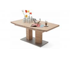 JUSTyou Kongo II Table de salle a manger Bianco Chene