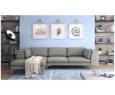 JUSTyou Remi Canapé d'angle Gris Gauche