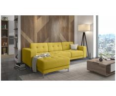 JUSTyou Tirili Canapé d'angle Jaune Velours