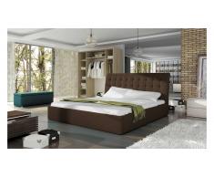 JUSTyou TERASSO Lit rembourré 155x227x102 Brun