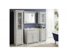 JUSTyou Alvarado Ensemble de salle de bain Blanc Pin