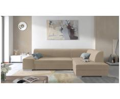 JUSTyou Piave Canapé d'angle Beige Velours