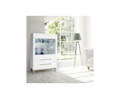 JUSTyou Memphis VI Vitrine Blanc mat
