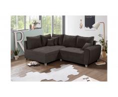 JUSTyou Des Moines II Canapé d'angle Marron