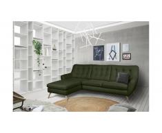 JUSTyou Genise Canapé d'angle Velours Vert