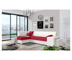 JUSTyou Idella Canapé Cuir synthétique Rouge