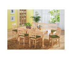 JUSTyou Lynch Table de salle a manger 90x130 cm Hetre