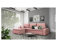 JUSTyou Claribel Canapé Velours Rose