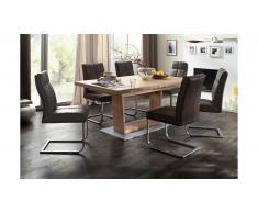 JUSTyou Rokel I Table de salle a manger Bianco Chene