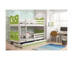 JUSTyou Ola Lit superposé Blanc Vert