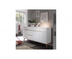 JUSTyou Memphis V Commode Blanc mat