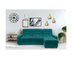 JUSTyou Adrien Canapé d'angle sans Turquoise
