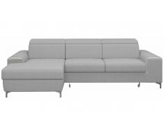 JUSTyou Lino Canapé d'angle Marron Tissu structuré