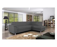 JUSTyou BARDOT Canapé d'angle Gris I Angle droit