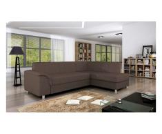 JUSTyou BARDOT Canapé d'angle Brun Angle droit