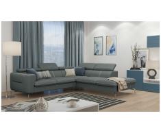 JUSTyou Diogo Canapé d'angle Gris Cuir synthétique