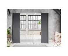 JUSTyou Valbom Armoire a portes battantes Anthracite