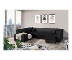 JUSTyou Alorie Canapé Cuir synthétique Noir