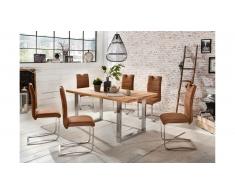 JUSTyou Asama Table de salle a manger Chene 100x180