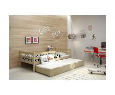 JUSTyou Nemo Lit fonctionnel Pin 80x185 cm