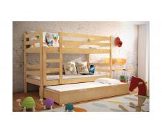 JUSTyou Nemo Lit superposé Pin 80x160 cm