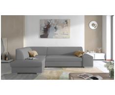 JUSTyou Piave Canapé d'angle Gris Tissu structure