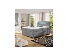 JUSTyou Santino Lit boxspring Gris | Menthe 140x200