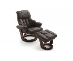 JUSTyou Carnegie Fauteuil Marron Noyer