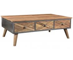 JUSTyou Sorro Table basse Teck Gris