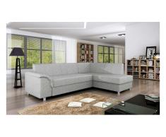 JUSTyou BARDOT Canapé d'angle Gris Angle droit