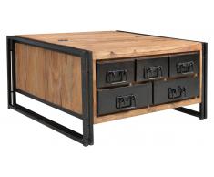 JUSTyou Manar Table basse Sheesham Noir