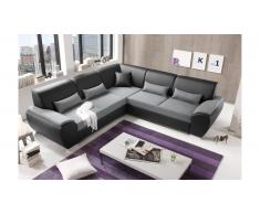 JUSTyou Connecticut Canapé d'angle Gris Anthracite