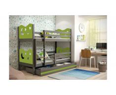 JUSTyou Ola Lit superposé Anthracite Vert