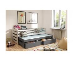 JUSTyou Kobi III Lit fonctionnel Anthracite 80x160 cm