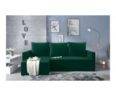JUSTyou Kaori Canape d'angle Vert Velours