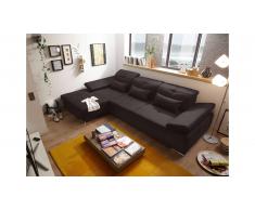 JUSTyou Oregon Canapé d'angle Marron