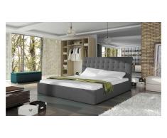 JUSTyou TERASSO Lit rembourré 155x227x102 Gris