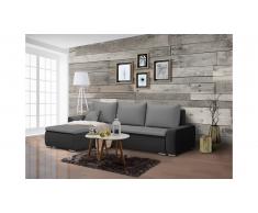 JUSTyou Edolie Canapé Cuir synthétique Noir