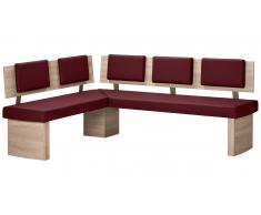 JUSTyou Dawn I Banc salle a manger 155x195 cm Rouge