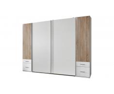 JUSTyou Arafo Armoire a portes coulissantes Chene