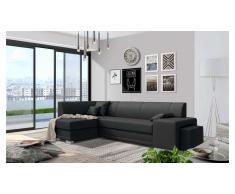 JUSTyou Idella Canapé Velours Noir I