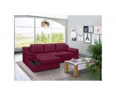 JUSTyou Radella Canapé Velours Bordeaux