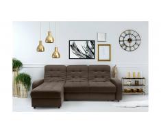 JUSTyou Adrien Canapé d'angle sans Marron